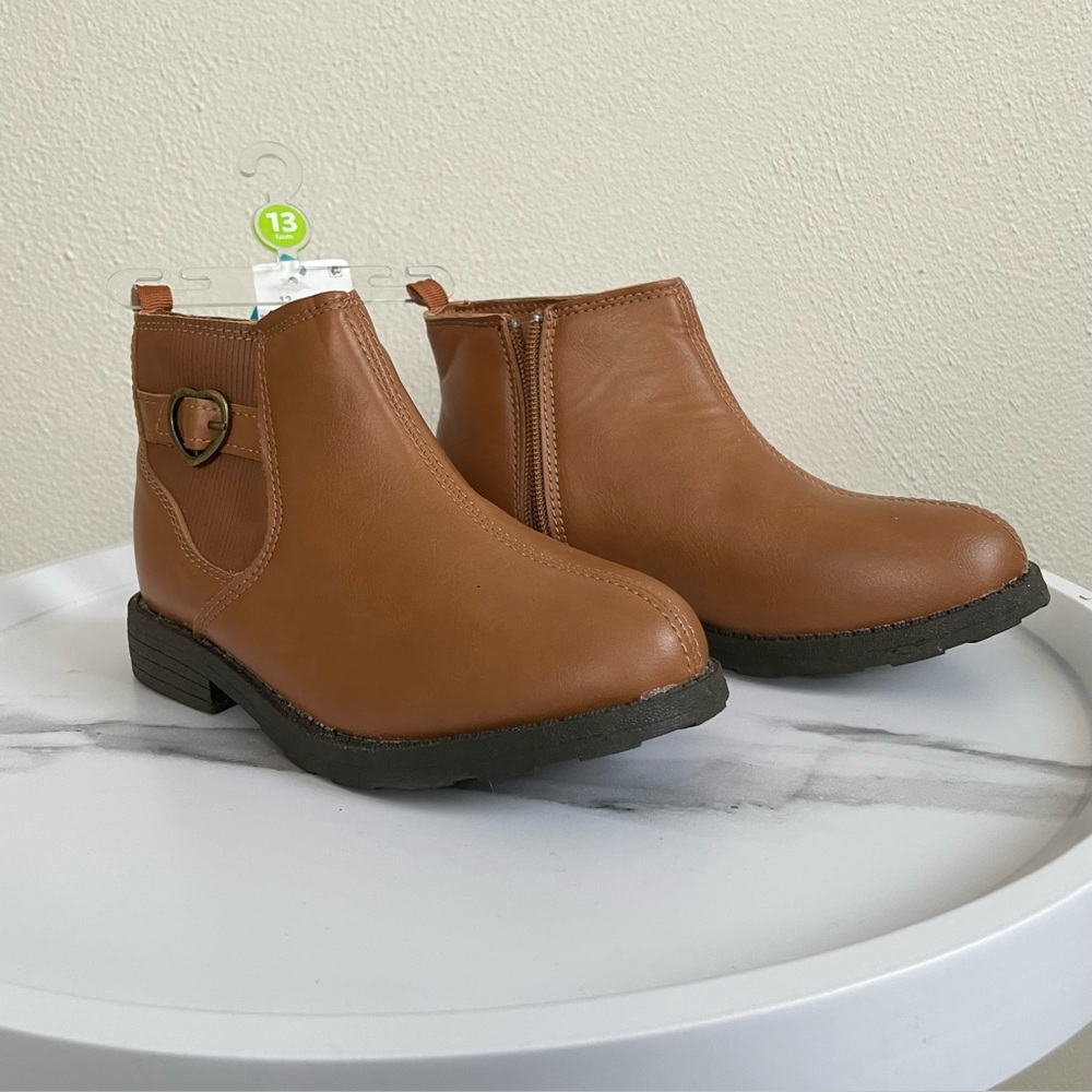 NWT Carter's Brown Lena Ankle Boots for Kids